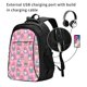thumbnail image 2 of Easygdp pink Holiday Joy Mochila para Laptop de Viaje con Puerto USB, Mochila para Laptop con Puerto de Carga USB para Mujeres y Hombres, 2 of 7