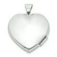 thumbnail image 3 of Primal Silver Sterling Silver Rhodium Plated Heart Locket Necklace, 3 of 5