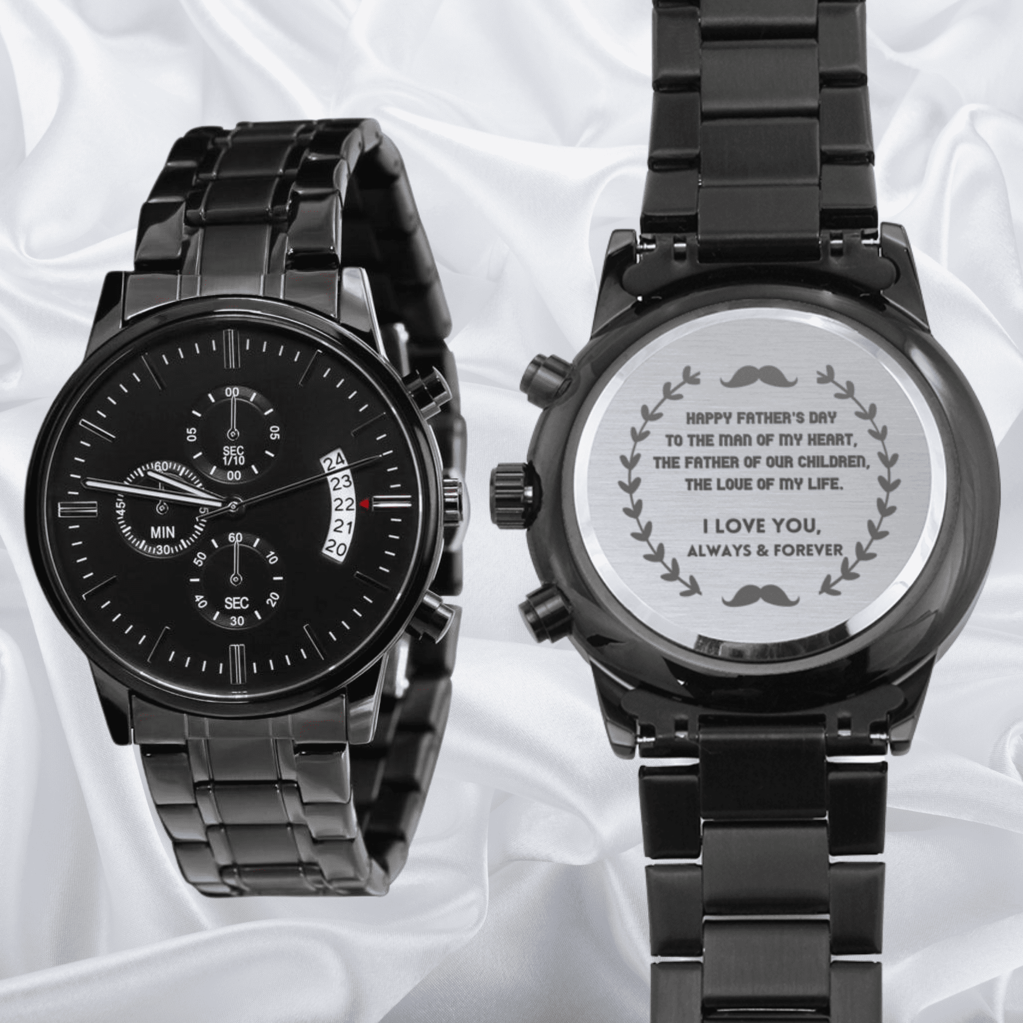 Husband - Love Of My Life, Stainless Steel Watch, Anniversary Gift For  Husband, Gift For Husband, Husband Birthday, Father's Day Gift, Engraved  Gift, Men Watch - Walmart.com