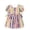 V18-Pink, variant on WhouRiu Baby Girls Summer Dress Fashion Graphic Short Sleeve Square Neck Pleated Dress Kids Comfortable Cute Casual Wear,2-3 Years