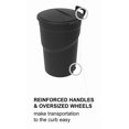 thumbnail image 2 of Ramtuff Wheeled Outdoor Trash Can Black 121Litre, 32 Gallon Capacity with Handles, 2 of 7