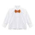 thumbnail image 4 of Alvivi Boys Tuxedo Suit Kids 5Pcs Formal Outfit Blazer & Dress Shirt & Vest & Pants & Bow Tie Khaki 8, 4 of 7