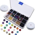 thumbnail image 1 of Lava Bead Kit, 600 Pcs Lava Beads Stone Rock Beads Kit Set for Essential Oils Jewelry Making, 1 of 7
