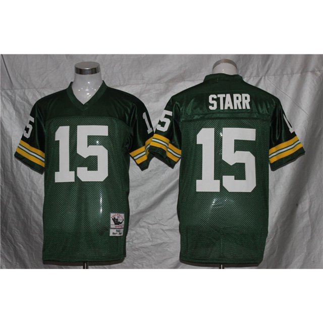 Packers Team Uniforms Football Uniforms Jerseys Legend Second Generation Retro Embroidery Training Game Uniforms Short-Sleeved T-Shirt Mesh