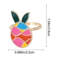 thumbnail image 3 of Shipiny 1PC Easter Egg Colorful Cute Napkin Ring, Metal Napkin Buckle for European and American Restaurants, Home Dining and Party Table Decor, C, 3 of 6