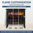 thumbnail image 5 of Country Living 24"W x 23.5"H x 13"D Electric Fireplace Stove Heater - Black, CL-FS-696-0, 5 of 10