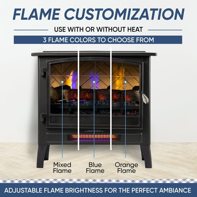 Country Living – Country Living Country Living Electric Fireplace Stove Heater, 24