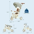 thumbnail image 2 of 7-in-1 Foldable Baby Tricycle with Adjustable Parent Handle – Toddler Trike with Safety Harness, Wheel Brakes & Removable Canopy for Boys & Girls, 2 of 7