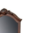 thumbnail image 2 of 42 Inches Crowned Top Wooden Mirror, Brown- Saltoro Sherpi, 2 of 5