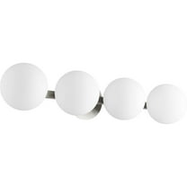 4 Light Globe Bathroom Light in Transitional Style 29.75 inches Wide By 6 inches High-Satin Nickel Finish Bailey Street Home 183-Bel-3399987
