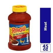Ragu Old World Style Pasta Sauce Flavored with Meat, with Olive Oil, 45 oz