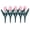 Pink-PK, variant on MMJ Garden Fence 5 Piece Plastic Tulip Flower Border Decorative Edging Fence Outdoor Yard Landscape