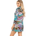 thumbnail image 2 of HAPPY BAY Women's Swimwear Mini Bikini Bathing Suit Swimsuit Elegant Robe Vacation Cover ups Beach Dress for Women M Paisley, Brown, 2 of 5