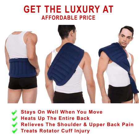 - Sunny Bay Lower Back And Shoulder Joint Heat Wrap with Strap, 10