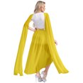 thumbnail image 2 of TiaoBug Ladies Greek Queen Princess Toga Flowy Split Dress Roman Empress Greek Party Costume Yellow S, 2 of 5