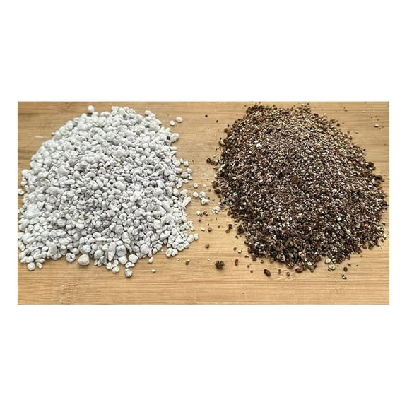 Perlite & Vermiculite 2 Gal - Seed Starting Mix, Cactus & Tree Soil - Horticultural Grade Perlite & Vermiculite for Cuttings, Propagation, Drainage & Aeration