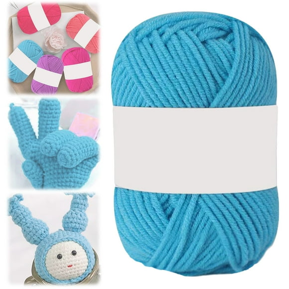 Soft Cotton Yarn Skeins Diy Craft Style for Doll Sweaters/Hats/Scarves/Shawls,1Pcs Christmas Decorations Christmas Decor Apeya