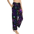 thumbnail image 2 of Balery Multi-colored Spiders print Women's Pajama Pants,Ultra Lightweight Pjs,Lounge Pant-Small, 2 of 9