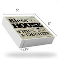 thumbnail image 7 of Zomyto 7x7 In Inspirational Couple Love Quotes Bless This House with Love and Laughter Wooden Box Sign, 7 of 7