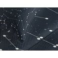 thumbnail image 4 of Ambesonne Constellation Quilted Bedspread Set 3 Pcs, Cluster of Stars, Queen Size, Blue Dark Blue White, 4 of 5