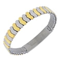 thumbnail image 2 of EDFORCE Stainless Steel Two-Tone Name Tag Stretch Bracelet, 2 of 4