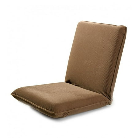 Plow & Hearth Soft-Brushed Multiangle Chair for Floor Seating  in Chocolate