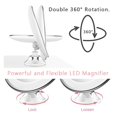 thumbnail image 3 of 10X Large LED Light Makeup Mirror Lamp Magnifier Battery Portable Vanity Glass Mini Miroir Bathroom Cosmetic Bath Suction Cup ,Widely Use, 3 of 4