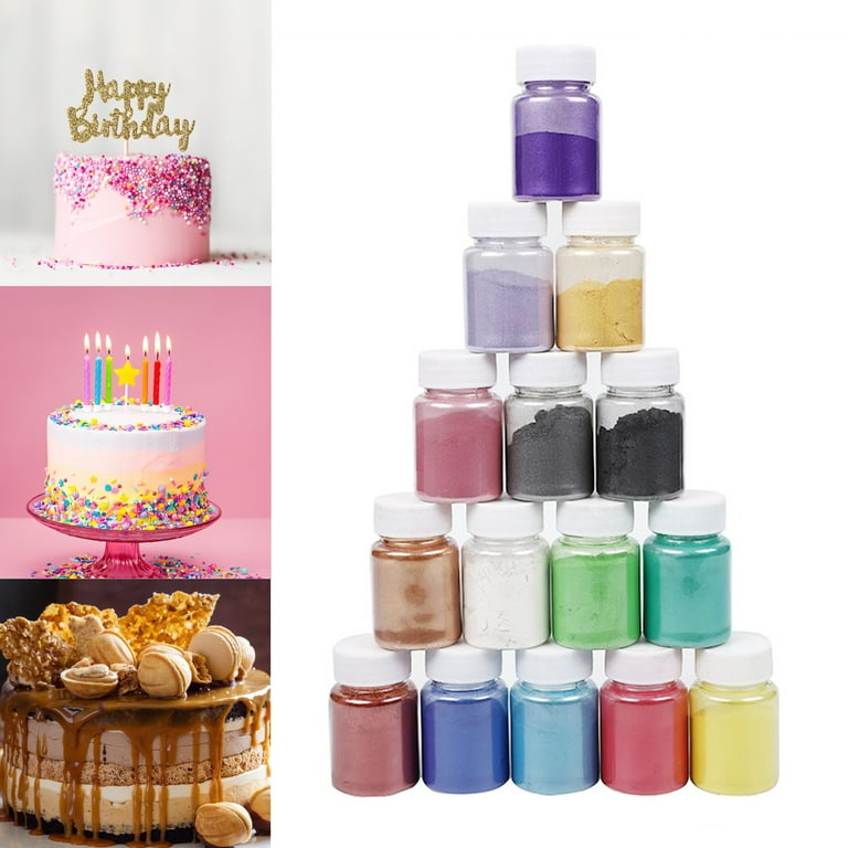 Delicious Mousse Powder- 15g, Multifunctional, Food Grade, Mixed DIY Cake  Glitter Powder, for Kitchen
