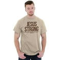 thumbnail image 5 of Jesus Strong Philippians 4:13 Bible Men's Graphic T Shirt Tees Brisco Brands L, 5 of 6