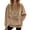 Brown, variant on Women's Plush Front Pet Carrier Hoodie, Kangaroo Pocket Cat Mom Sweatshirt, Soft Fleece Lined Hooded Sweater, Cozy Animal Lover Pullover, Fun Pet Holding Hoodie, Winter Warm Top Beige L