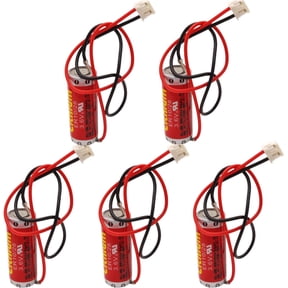 (Pack of 5) ER10/28 3.6v Battery Non-Rechargeable Lithium Battery Replacemet for Mitsubishi FX2NC-32BL ER10280 3.6V Battery