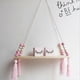 thumbnail image 5 of Nordic Wall Shelf - With Floating Ropes - Home Decor, Dense Wood, Light Gray, One Size, 5 of 5