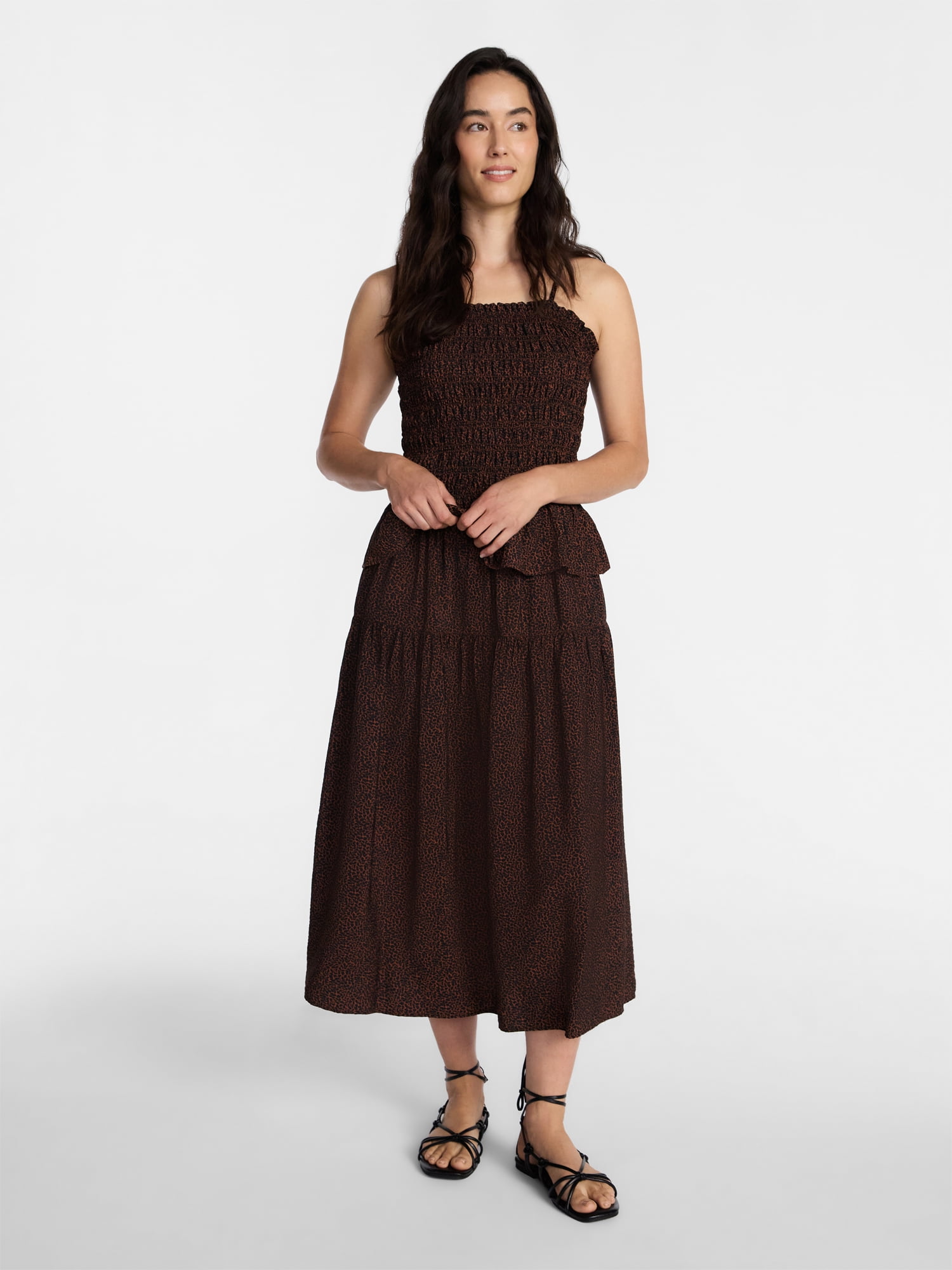 Time and Tru Women’s Tiered Maxi Skirt, Sizes XS-XXXL