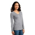 thumbnail image 4 of District Women's Long Sleeve V-Neck Concert T-Shirt, 4 of 6