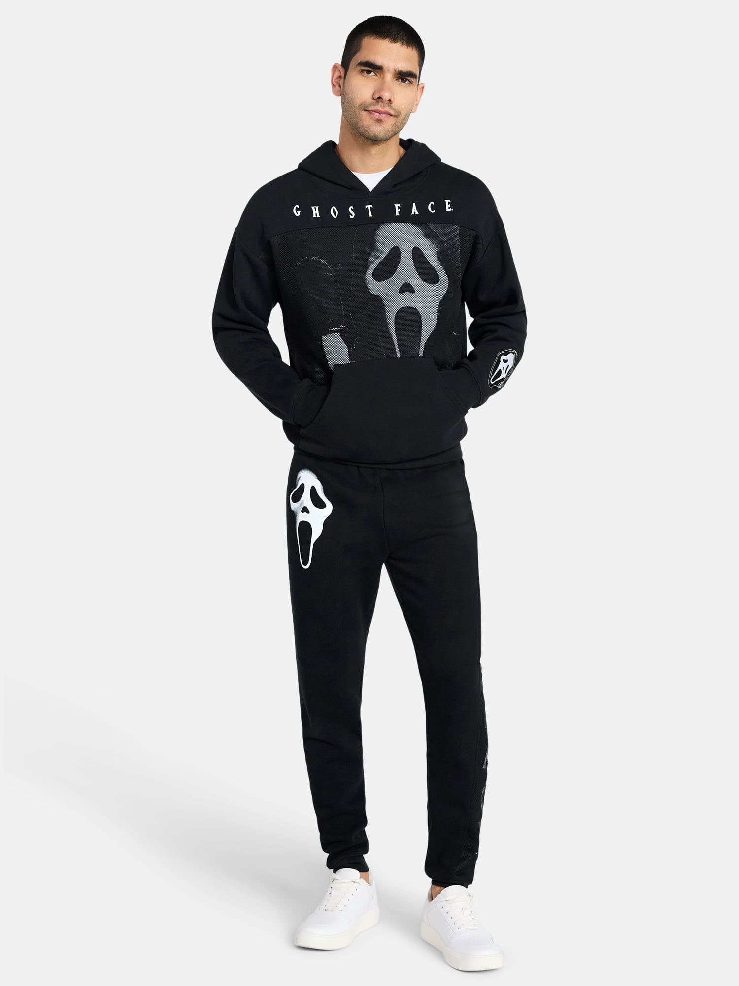 Ghostface Men's and Big Men's Graphic Hoodie with Long Sleeves, Sizes XS-5XL