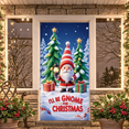 thumbnail image 4 of Colorful Theme Gnome for Christmas Banner Fun Decorative Design Christmas Party Decor Unique Polyester Material for Holiday Celebration Christmas Decoration Kids Party, 4 of 5