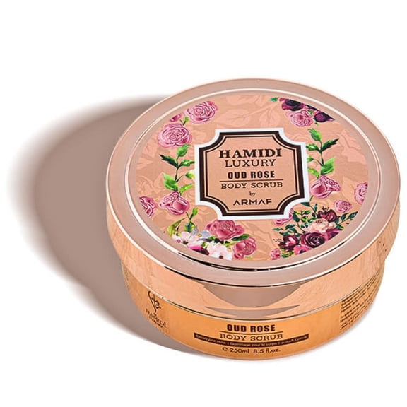 Luxury Oud Rose Body Scrub 250ml (8.5 oz) by Hamidi