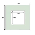 thumbnail image 2 of Honeydew 12x12 White Picture Mats with White Core for 8x8 Pictures - Fits 12x12 Frame, 2 of 4