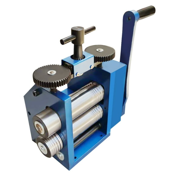 ChicHomey Jewelry Rolling Mill Machine, Adjustable Pressing Thickness, 7 Roll Square Sizes, for Metal Sheet and Wire Crafting