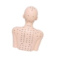 thumbnail image 4 of Cabeza de maniquí con hombros con modelo de acupunta para salones de de belleza Negro, 4 of 8