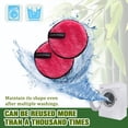 thumbnail image 4 of Uds. De algodón de fibra redonda, desmaquillante suave y agradable para la piel, lavado de cara, patrón de piña, desmaquillante, esponja de algodón para polvo, 4 of 5