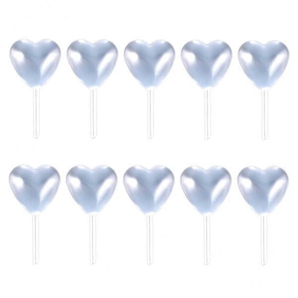 6x10 Unids/set Pipetas De Plástico Para Cupcakes Para Decoración De Fiesta De Fresas Corazón 6 piezas