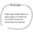 thumbnail image 4 of Brake Bleeder Hose One Way Check Valve, Tasutterr Brake Bleeder, One Way Check Valve Brake Bleeder, Brake Bleeder One Way Valve, Car Clutch Fluid Replacement Hose with Tube&Metal Clips, 4 of 7