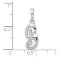 thumbnail image 2 of White Sterling Silver Charm Pendant Themed 15-17 mm 9-13, 2 of 2