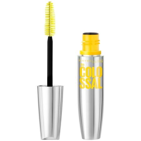 Maybelline Volum' Express The Colossal Washable Mascara, Volumizing, Platinum Black, 0.31 fl.