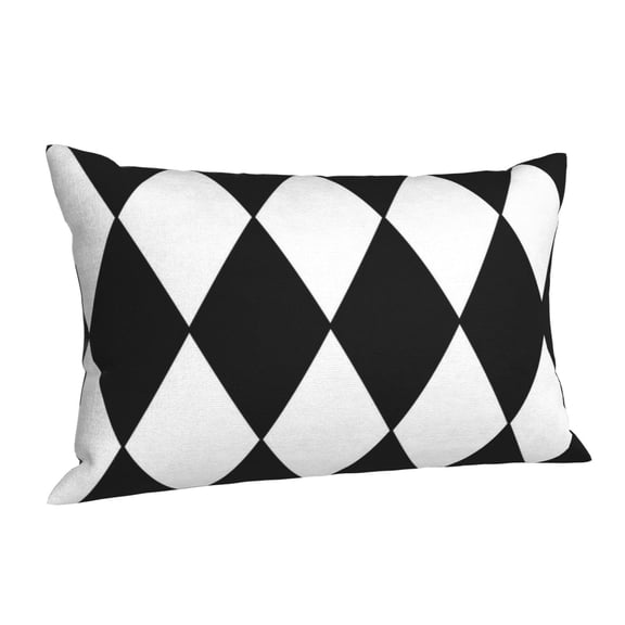 Hidden Zipper Pillowcases Harlequin Pattern Lumbar Pillow Case Decorative Pillow Cases Bed Cushion Covers 14"x20"