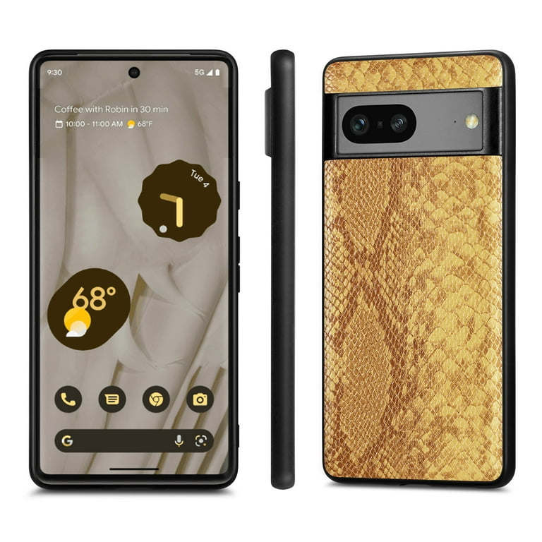 Case Compatible with Google Pixel 7, Snake Skin Pattern Print Design  Artistic & Soft TPU Bumper Ultra Slim Smooth Touch Shockproof Protective  Case