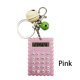 thumbnail image 5 of Bearachild LLavero de calculadora, colgante de llavero electrónico Digital, decoración de llavero artesanal, con pilas, colgante Electrónica Rosado, 5 of 6