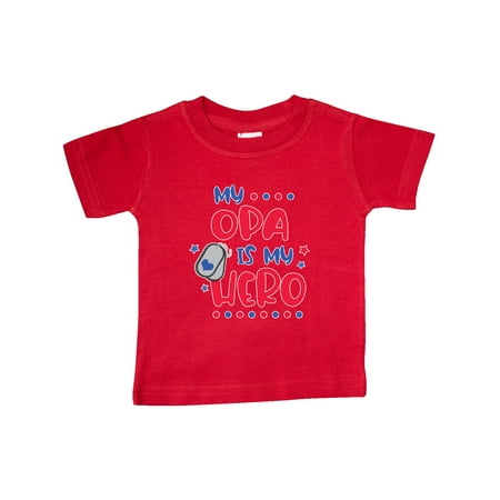 

Inktastic Memorial Day My Opa is My Hero Gift Baby Boy or Baby Girl T-Shirt