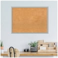 thumbnail image 6 of Amanti Art Natural Cork Board Wood Framed Silver Leaf Bulletin Board 30 in. x 22 in., 6 of 7